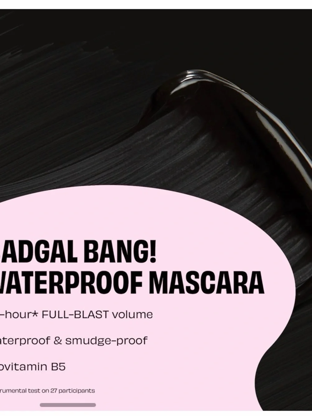 Benefit waterproof mascara BADgal BANG!